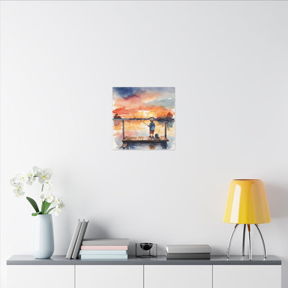Matte Wall Canvas - Fishing - The Great Outdoors Collection