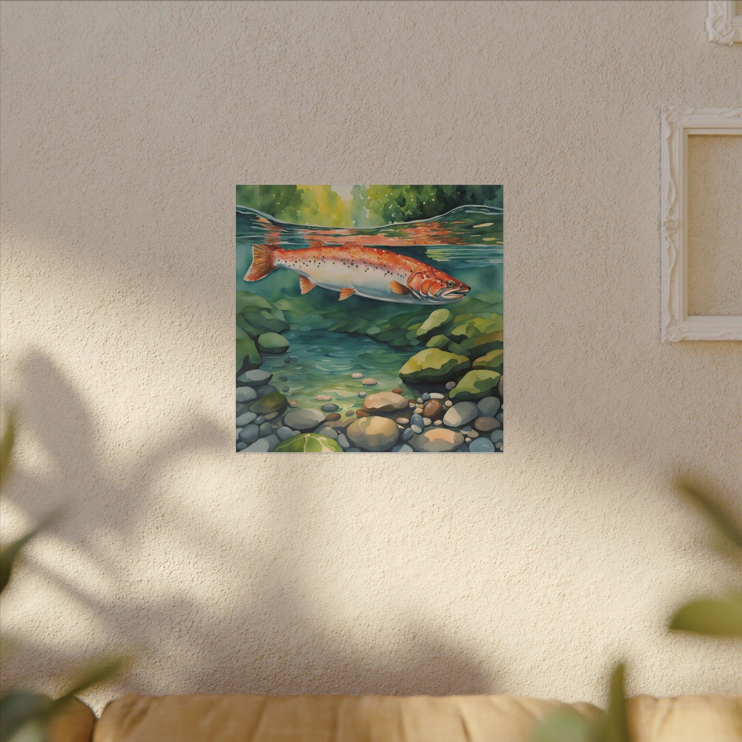 Matte Wall Canvas - Salmon - The Great Outdoors Collection