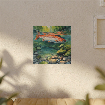 Matte Wall Canvas - Salmon - The Great Outdoors Collection
