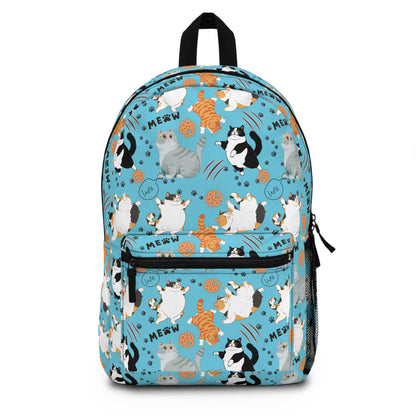 Backpack - Fat Cat - Light Blue