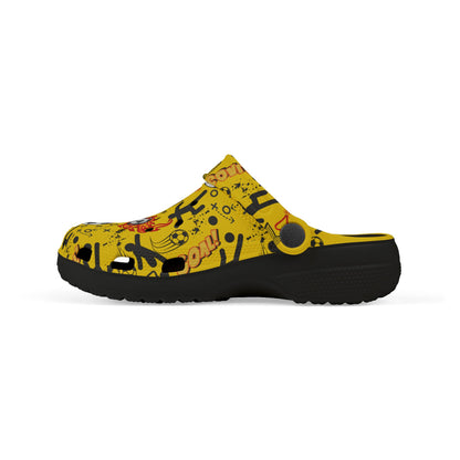 Kid's Foam Clogs - Soccer - Gold