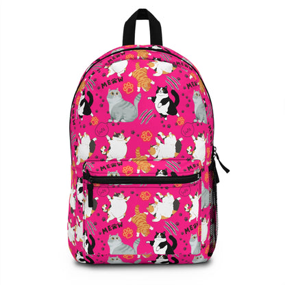 Backpack - Fat Cat - Hot Pink