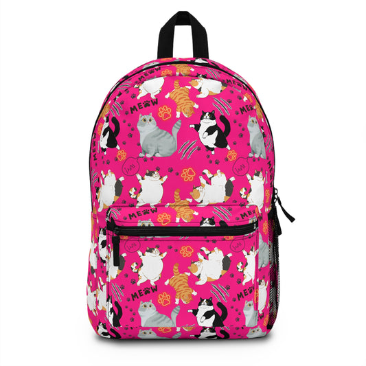 Backpack - Fat Cat - Hot Pink