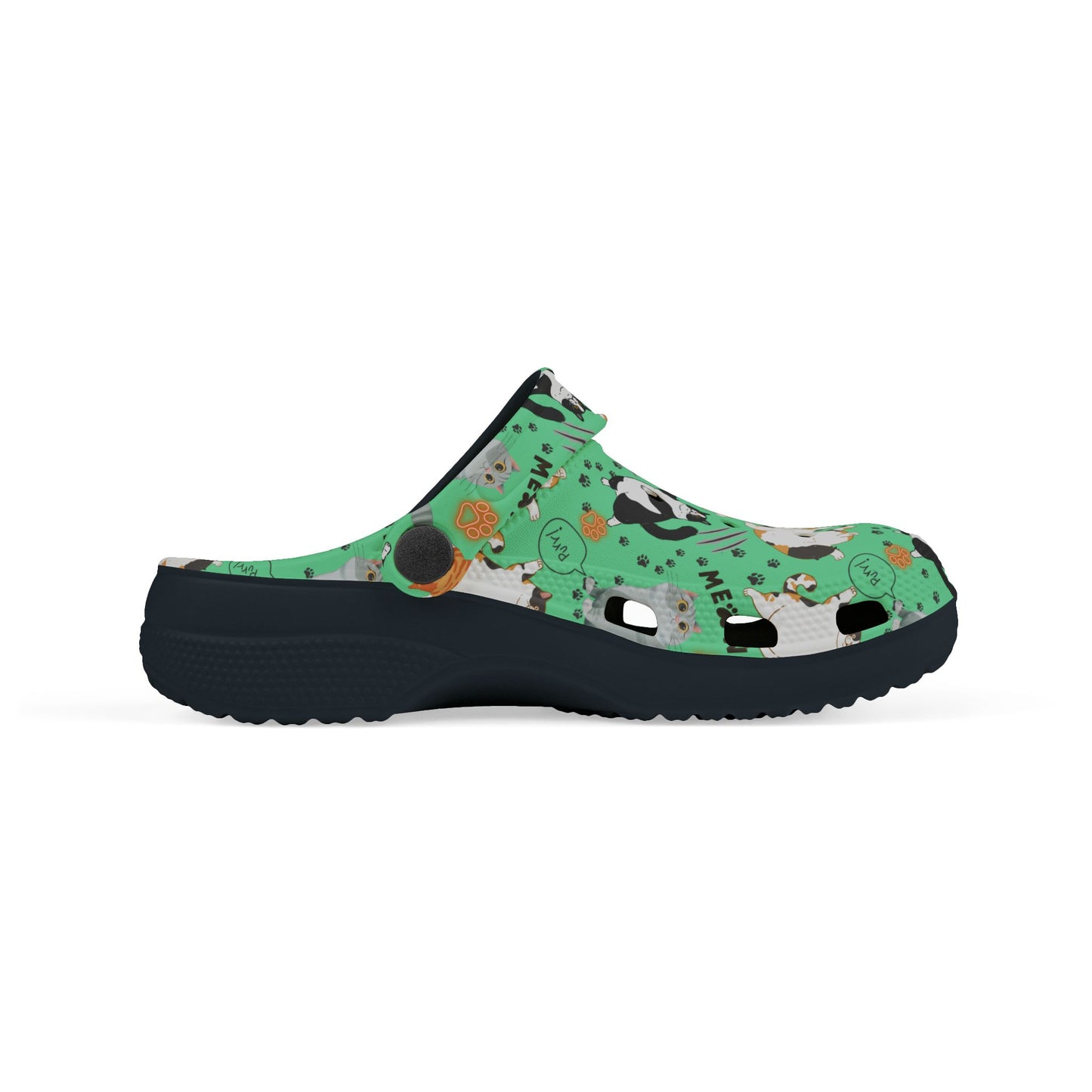 Kid's Foam Clogs - Fat Cat - Mint Green