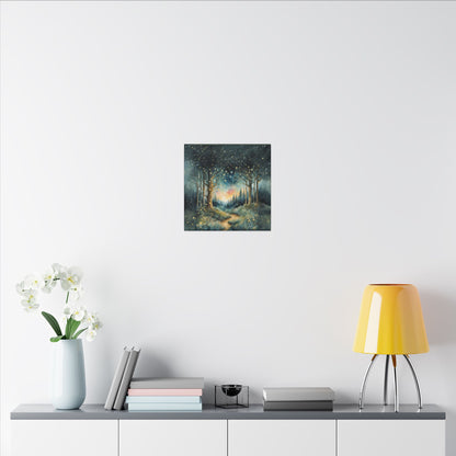 Matte Wall Canvas - Whimsical Forest