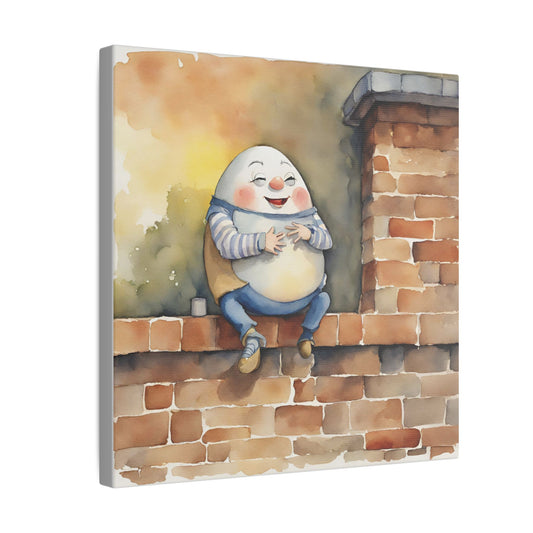 Matte Wall Canvas - Humpty Dumpty - Nursery Rhymes Collection