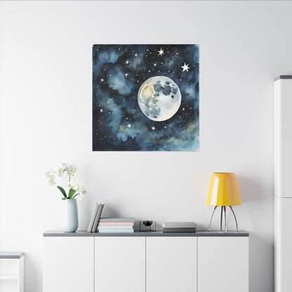 Matte Wall Canvas - Moon - Beyond the Stars Collection