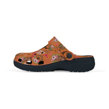 Kid's Foam Clogs - Cowgirl - Natural Hide