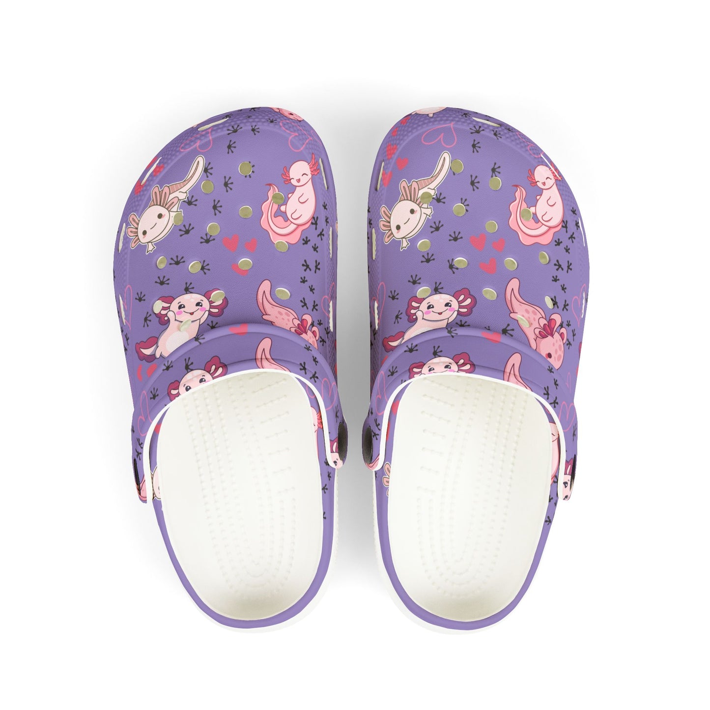 Kid's Foam Clogs - Axolotl - Lavender
