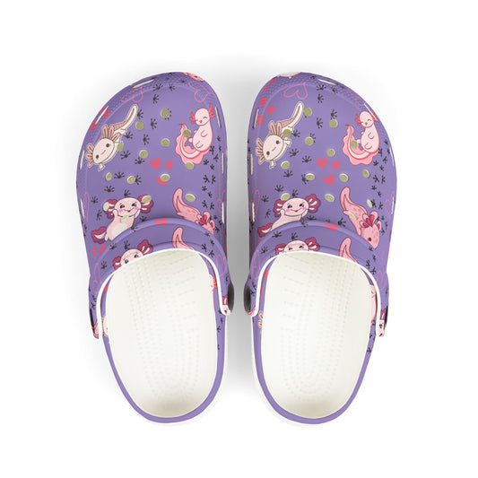 Kid's Foam Clogs - Axolotl - Lavender