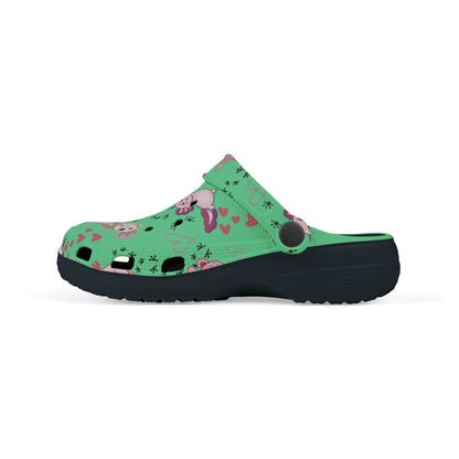 Kid's Foam Clogs - Axolotl - Mint Green