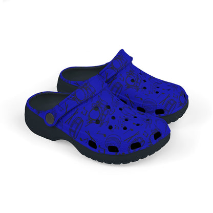Kid's Foam Clogs - Drums - True Blue