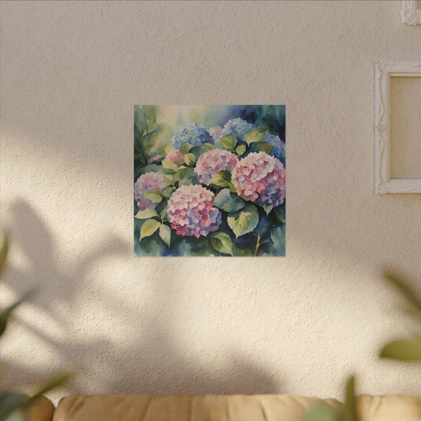 Matte Wall Canvas - Hydrangea - Bloom and Grow Collection
