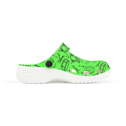 Kid's Foam Clogs - Drums - Screamin' Green