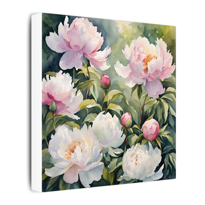 Matte Wall Canvas - Peony - Bloom and Grow Collection