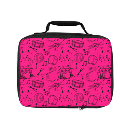 Lunch Bag - Drums - Hot Pink