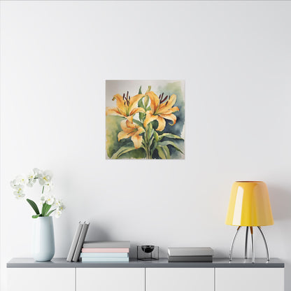 Matte Wall Canvas - Calla Lily - Bloom and Grow Collection