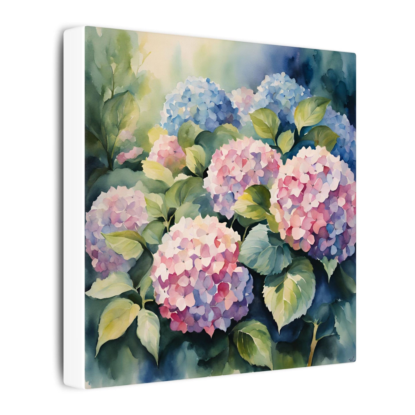 Matte Wall Canvas - Hydrangea - Bloom and Grow Collection