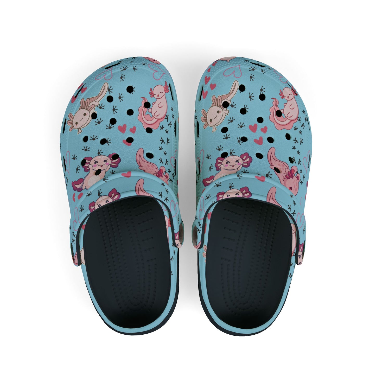 Kid's Foam Clogs - Axolotl - Arctic Blue
