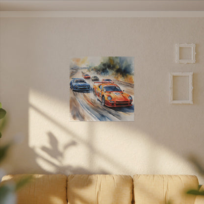 Matte Wall Canvas - Race Day - Wheels & Wings Collection