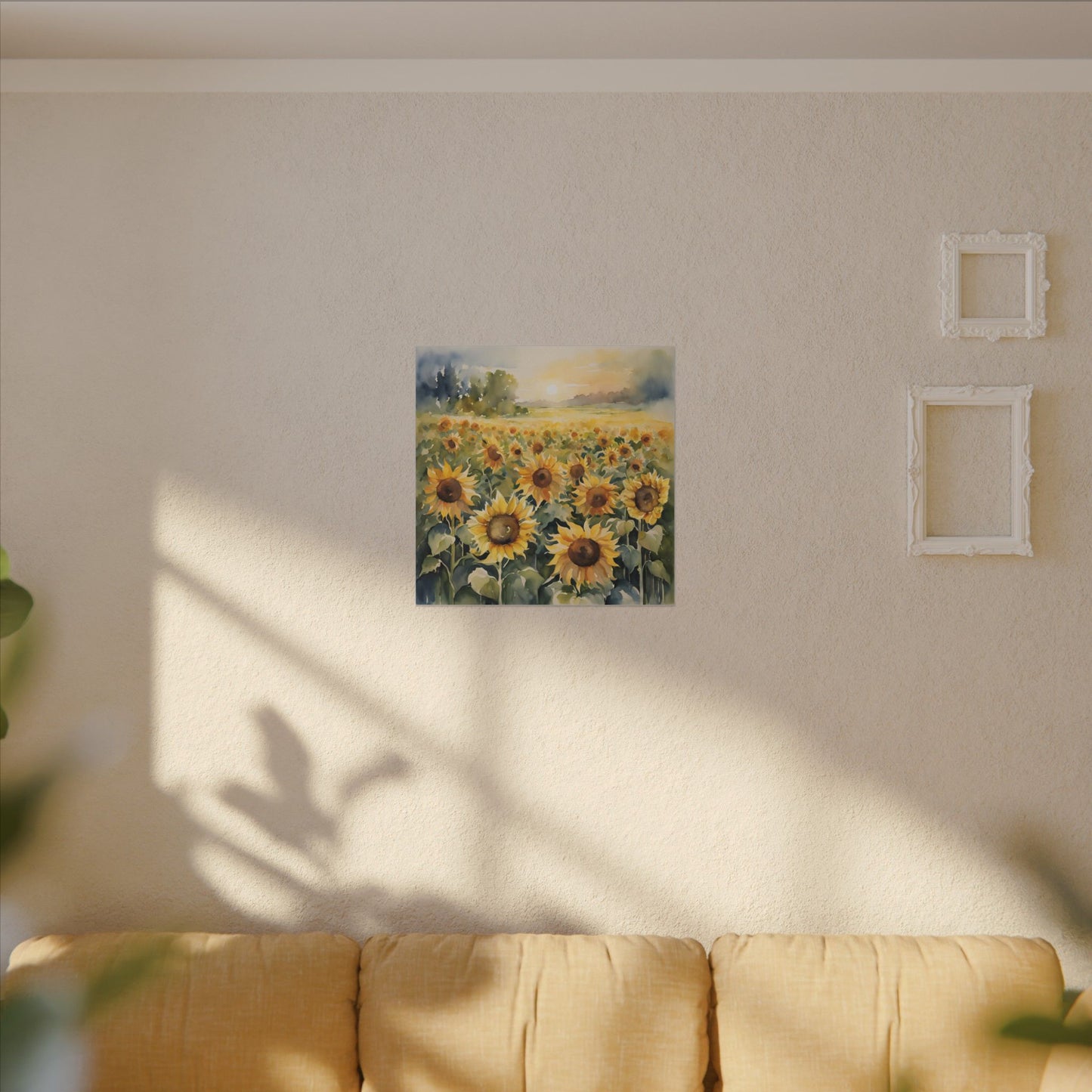 Matte Wall Canvas - Sunflower - Bloom and Grow Collection