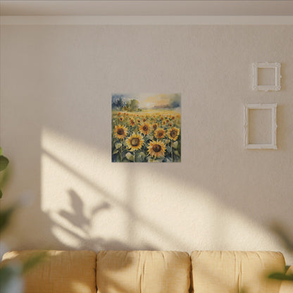 Matte Wall Canvas - Sunflower - Bloom and Grow Collection