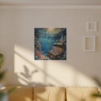 Matte Wall Canvas - Sunken Treasure - Neptune's Nursery Collection