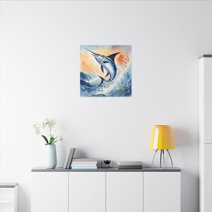 Matte Wall Canvas - Swordfish - The Great Outdoors Collection