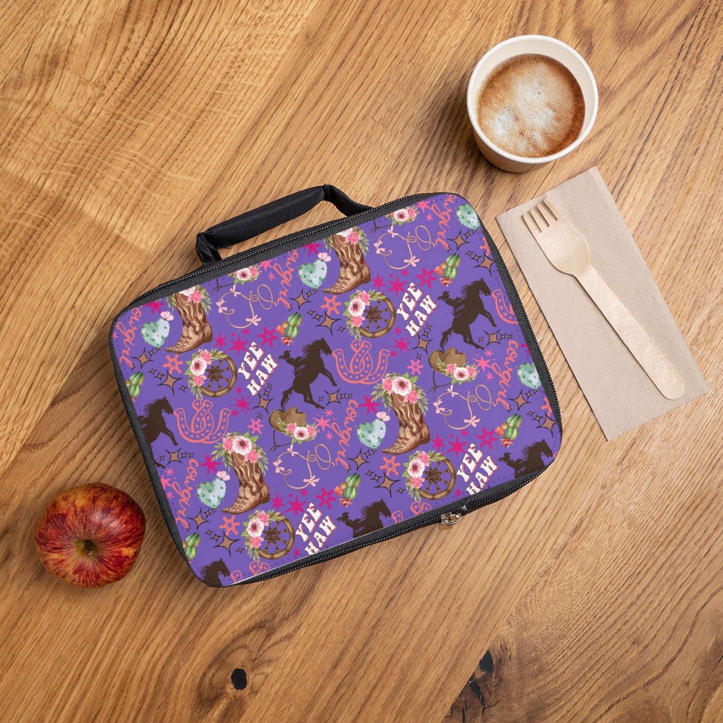 Lunch Bag - Cowgirl - Periwinkle