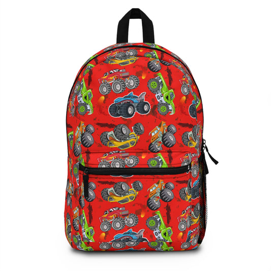 Backpack - Monster Truck - Red Hot