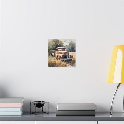 Matte Wall Canvas - Good Old Truck - Wheels & Wings Collection