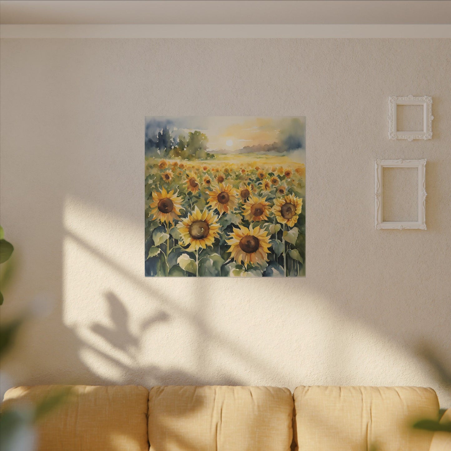 Matte Wall Canvas - Sunflower - Bloom and Grow Collection