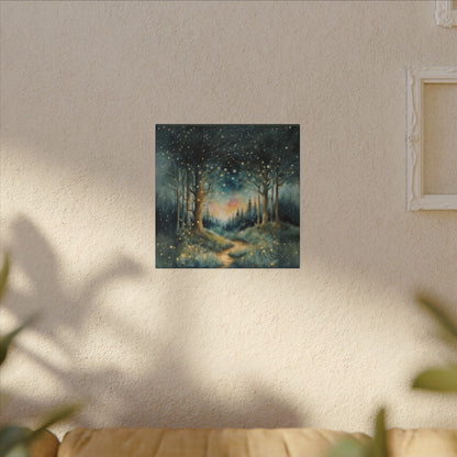 Matte Wall Canvas - Whimsical Forest