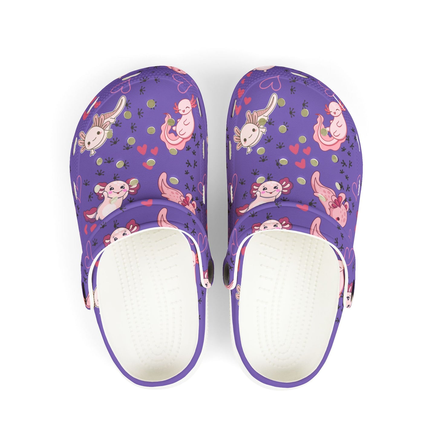 Kid's Foam Clogs - Axolotl - Periwinkle