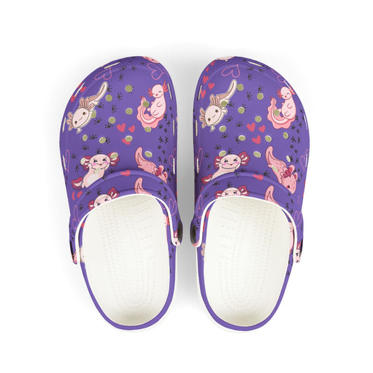 Kid's Foam Clogs - Axolotl - Periwinkle