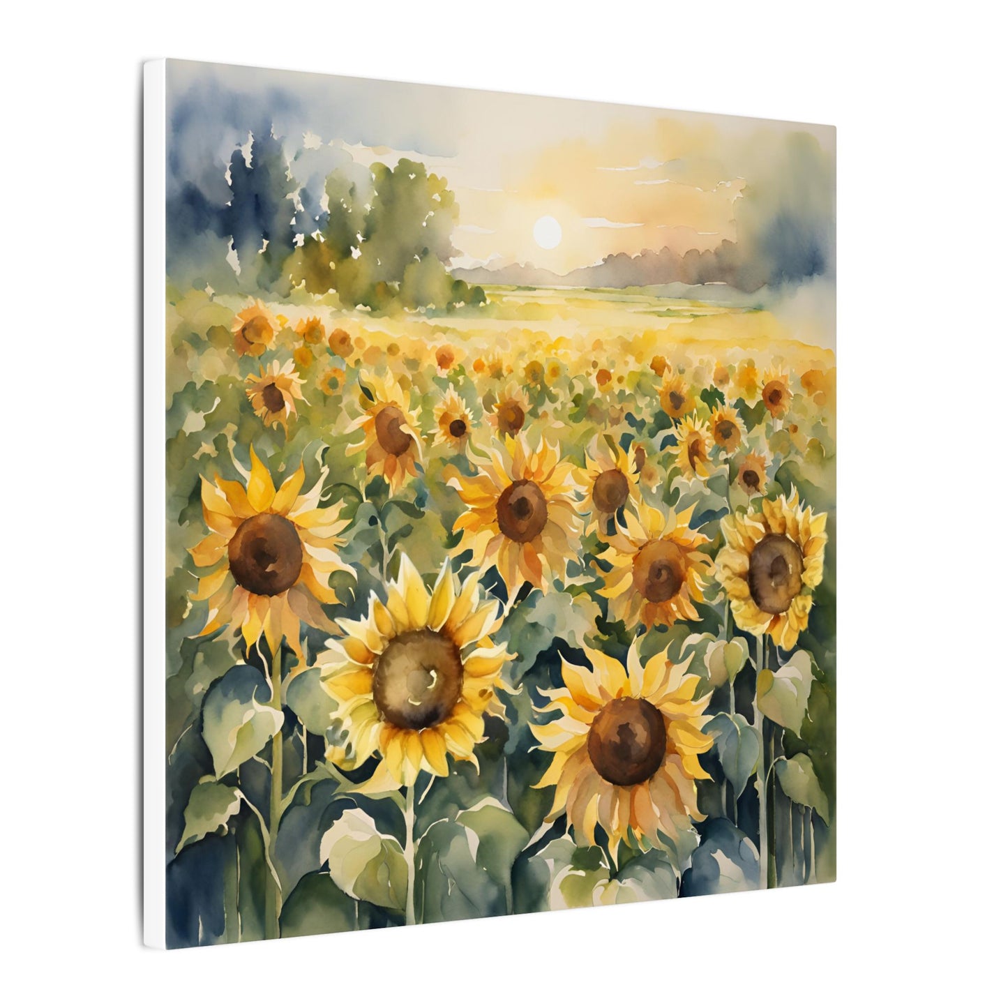 Matte Wall Canvas - Sunflower - Bloom and Grow Collection