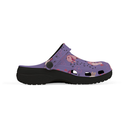 Kid's Foam Clogs - Axolotl - Lavender