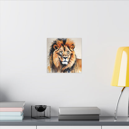 Matte Wall Canvas - Lion's Mane - African Safari Collection