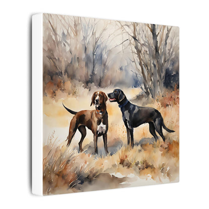 Matte Wall Canvas - Hounds - The Great Outdoors Collection