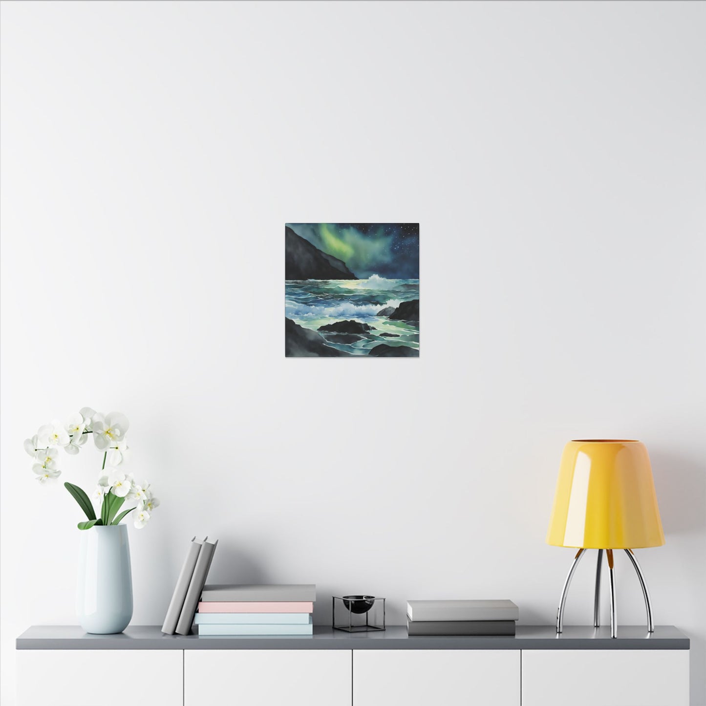 Matte Wall Canvas - Sea at Night - Neptune's Nursery Collection