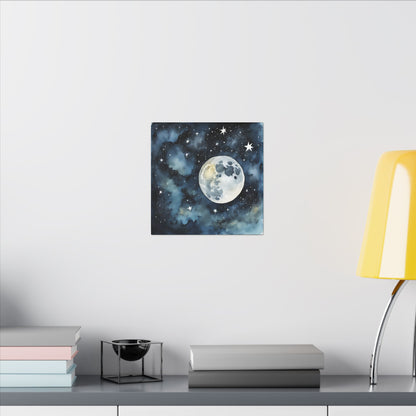 Matte Wall Canvas - Moon - Beyond the Stars Collection