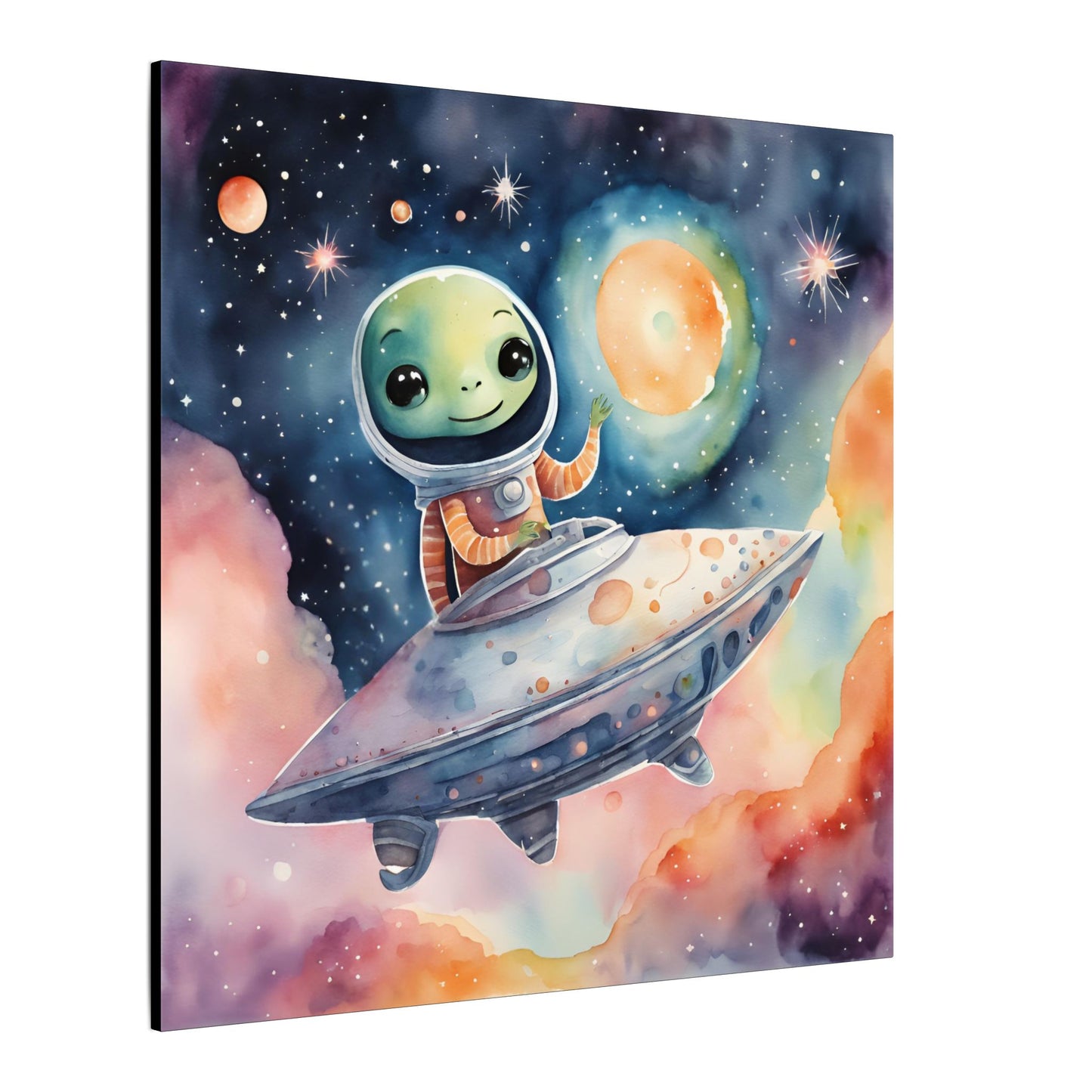 Matte Wall Canvas - Friendly Alien - Beyond the Stars Collection