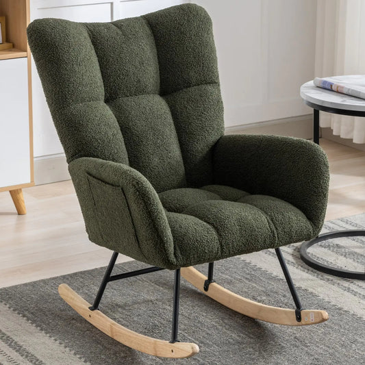 Nursery Rocking Chair with Pocket