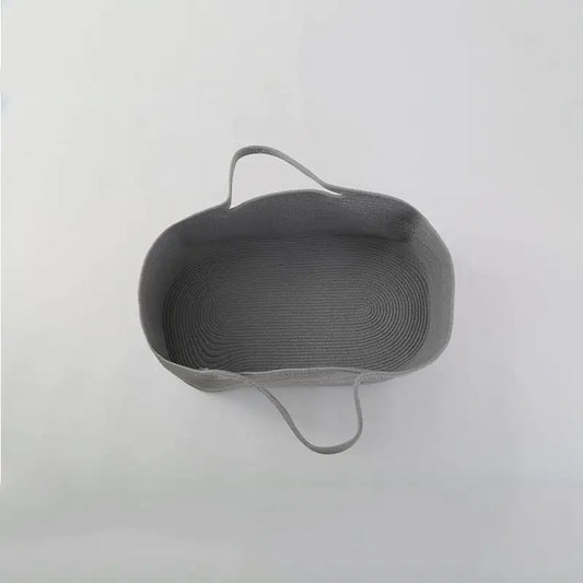 European Style Cotton Rope Baby Crib Basket